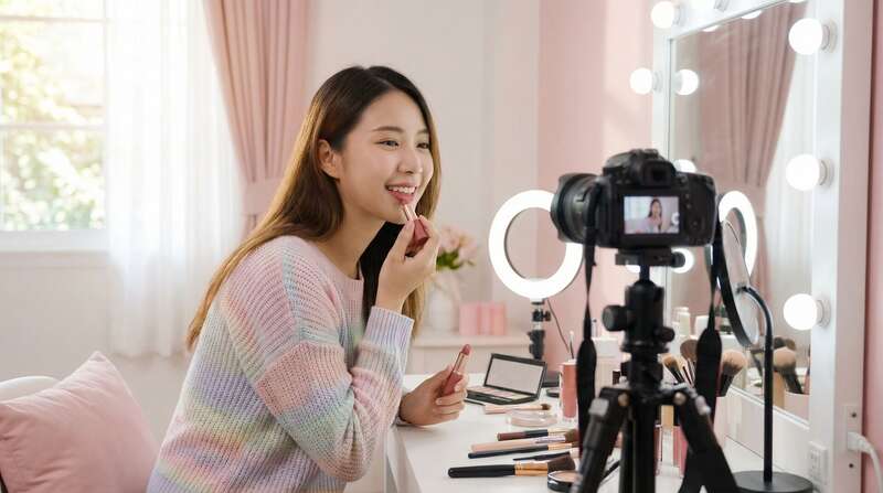 撸撸社美妆视频教程